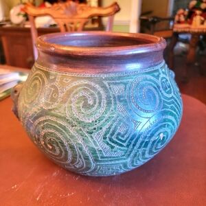 Vintage Handmade Amazon Forest Pot